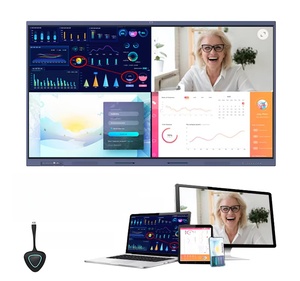Écran interactif numérique 4K, panneau plat, système d'exploitation Android pour réunions, interface, tout nouveau tableau blanc interactif intelligent - Product Image 5
