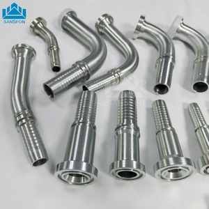 Usine <span class=keywords><strong>P</strong></span>/N 87391 87613 87913 Raccord de tuyau hydraulique en acier inoxydable SAE Bride 45 degrés 90 degrés 3000 <span class=keywords><strong>6000</strong></span> 9000 Psi Caoutchouc - Product Image 1
