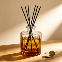 Bouteille diffuseur de parfum en verre vide en gros, 170 ml, transparente, épaissie, anti-chute, pour parfum d'ambiance, avec logo personnalisé et emballage couleur
