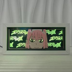 Không Hai 3D Laser Giấy Thủ Công Hình Chữ Nhật Anime Waifu Lightbox Cho Phòng Ngủ Trang Trí Nội Thất Quà Tặng Cho Cô Gái Trung Cảm Hứng Cảm Hứng Yêu Franxx - Product Image 6