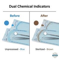 Pochettes de stérilisation dentaire CE certifiées ISO13485 de haute qualité Classe II EOS, avec filtre à 99 % et absorption personnalisable, différentes tailles disponibles