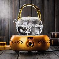 Théière en verre multicolore avec poignée et infuseur, compatible cuisinière électrique et vitrocéramique, pour la préparation du thé - Vente en gros