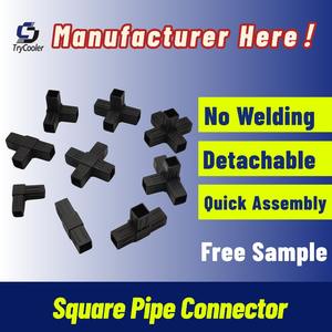 Raccord de tuyau carré en plastique détachable 20x20mm 25x25mm 30x30mm Giunto Per Tubo 3 voies 4 voies 5 voies 6 voies Connecteur de tuyau en plastique - Product Image 4