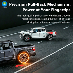 Modèle de <span class=keywords><strong>voiture</strong></span> en alliage Ford Raptor Pickup 1:20, véhicule à tirer en arrière avec son et lumière, camion tout-terrain, jouet pour garçons, collection pour enfants - Product Image 5