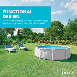 Couverture solaire <span class=keywords><strong>INTEX</strong></span> 28011E pour piscines Easy Set à structure métallique de 10 pieds – Isole l'eau, réduit l'évaporation et les débris - Product Image 5