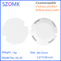 Scatola di Giunzione Elettronica Personalizzata OMK in Plastica ABS per Alimentatore LED, Contenitore IP54 Forma 68x25mm