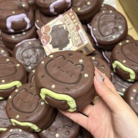 Jouet Squishy Gâteau Chocolat Chat en Mousse PU à Remontée Lente, Doux, à Presser, Sensoriel, Anti-Stress, Cadeau Nouveauté, Vente en Gros
