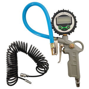 Gonfleur de pneus numérique portable et manomètre - Testeur précis pour pneus de voiture, moto, vélo - Product Image 2