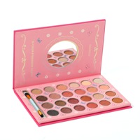 Palette de fards à paupières multifonctionnelle en forme de livre IGOODCO 24 couleurs, design de fille de dessin animé, fard à paupières mat, contour, IG3122