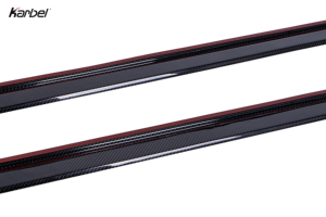 Séparateur latéral de lèvre de pare-chocs latéral de jupe latérale en Fiber de carbone personnalisée/sèche de haute qualité de Style Karbel pour Audi A4 S4 B9.5 - Product Image 2