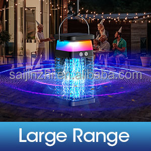 Saijzek nouveauté haute efficacité intérieur/extérieur UV LED Bug Zapper énergie solaire <span class=keywords><strong>USB</strong></span> choc électrique tueur de moustiques solide - Product Image 5