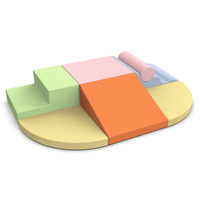 Structure d'escalade en mousse souple pour enfants, colorée, réglable, pour l'entraînement à l'équilibre des tout-petits, mobilier de jeu intérieur