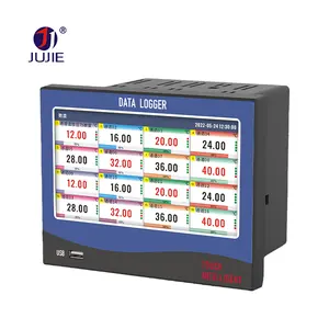 Enregistreur de données industriel 1,8,16,32 canaux enregistreur de données à écran tactile coloré intelligent pour courant de tension de pression de température