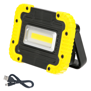 Torcia LED professionale compatta / Faro da lavoro con batteria ricaricabile (2000 mAh), 500 lumen (10 Watt), funzione Power Bank - Product Image 1