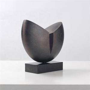 Accessori per la decorazione d'interni in metallo astratto <span class=keywords><strong>Vintage</strong></span> geometrico mostra pezzi decorazione per l'home Office in resina - Product Image 2