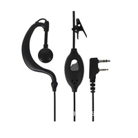 Câble universel pour casque compatible talkie-walkie, écouteurs à clip mini à un ou deux trous, logo personnalisé, portée >50 km