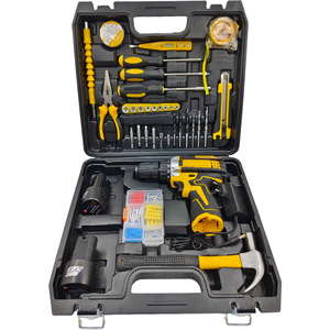 Juego de taladro multifuncional de 12 voltios, completo con todos los accesorios y en buen estado. - Product Image 1