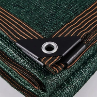Malla de Sombra Transpirable Resistente a los Rayos UV para Jardín, Verde Oscuro, HDPE, Personalizada, 30%-95% de Protección Solar para Patio y Jardín Trasero