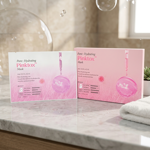 Masque facial en feuille hydratant Pinktox à l'acide hyaluronique et au collagène, sans huile, sans parfum, pour le soin des pores, adapté à tous les types de peau - Product Image 1