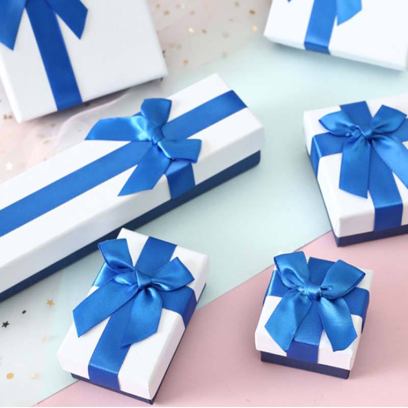 Jewelry Box with Bow Elegant Gift Storage Solution