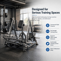 Máquina de remo lineal con carga de placas para entrenamiento de espalda, equipo de gimnasio comercial
