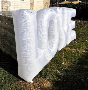 Letras inflables gigantes personalizadas con luces LED RGB, letras del alfabeto con la palabra LOVE, accesorio para ceremonias <span class=keywords><strong>de</strong></span> boda, aniversarios, fiestas y compromisos. - Product Image 4