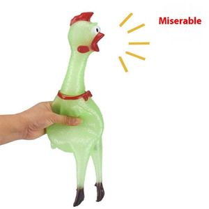 Giocattolo Antistress a Forma di Pollo in Gomma con Luci LED e Suoni, Bestseller - Product Image 4
