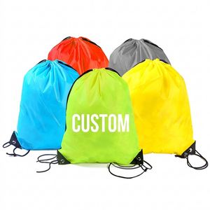 Wholesale Custom Logo <b>Waterproof</b> Nylon Swim & Workout <b>Drawstring</b> <b>Bags</b>-Personalized Colorful Options Unisex <b>Drawstring</b> <b>Bag</b> - Product Image 5