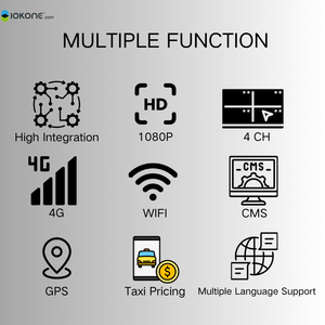 เครื่องรับวิทยุแท็กซี่ IOKONE ระดับมืออาชีพ พร้อมระบบนำทาง GPS - เครื่องรับสัญญาณ FM/AM แบบสองย่านความถี่ อัปเดตการจราจรแบบเรียลไทม์ - Product Image 6
