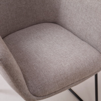 Coussin épaissi chaises de salle à manger modernes chaises de salle à manger rembourrées en tissu