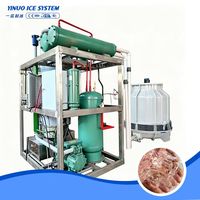 Machine à glaçons industrielle à refroidissement par eau, 1000 kg/jour, commerciale, tube, 220V, haute précision, acier inoxydable, facile à utiliser