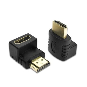 อะแดปเตอร์ HDMI ชายกับหญิง 90 องศาสำหรับการติดตั้งทีวีบนผนัง ขั้วต่อ HDMI วัสดุ ABS - Product Image 3