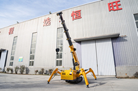 Grue araignée diesel Hengwang 3t HW300, mini-grue sur chenilles hydraulique télécommandée Heng Wang, hauteur de levage 9,5 m