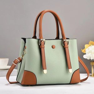 Bolso Tote Casual para Mujer con Correa Extraíble, Cuero de Microfibra Saffiano, Estilo Clásico, Cierre de Solapa, Bolso de Mano Duradero para Uso Diario - Product Image 1