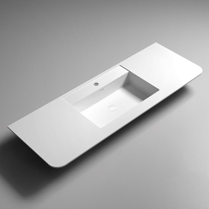 Baignoire autoportante écologique au design traditionnel en pierre artificielle avec jets de massage à air et hydromassage, longueur 1,6 m pour appartement - Product Image 2