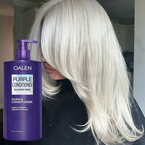 <span class=keywords><strong>Acondicionador</strong></span> Semipermanente <span class=keywords><strong>Morado</strong></span> que Neutraliza los Tonos Amarillos y Anaranjados, Limpia y Acondiciona Suavemente para Cabello Rubio, Plateado y Gris - Product Image 6