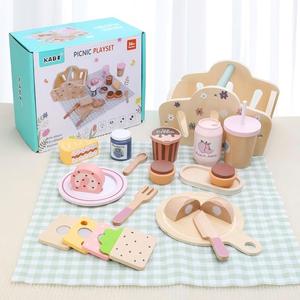 Juguetes <span class=keywords><strong>de</strong></span> <span class=keywords><strong>Cocina</strong></span> <span class=keywords><strong>de</strong></span> Madera para Niños para Jugar a las Casitas - Set <span class=keywords><strong>de</strong></span> Postres, Pan y Té <span class=keywords><strong>de</strong></span> la Tarde con Cafetera Realista para Juego <span class=keywords><strong>de</strong></span> Roles - Product Image 2