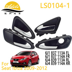 Seat Mirror Covers Full <b>Set</b> Electroplated Silver Gray Plastic Metal Handle 6J1837113A 6J1837114A 6J4839113A 6J4839114A - Product Image 2