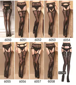 Wholesale High Quality Women Stocking Sexy Fishnet Thigh High Tights Suspender Pantyhose Open Crotch Sexy Women Stockings/Leggin