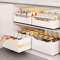 Boîte de rangement extensible coulissante sous l'évier cuisine ménage assaisonnement porte-bouteilles armoire plateau de rangement