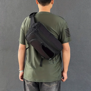 Sac de taille tactique pour pistolet étui de poitrine dissimulé et sac à <span class=keywords><strong>bandoulière</strong></span> CCW Fanny Pack pour hommes - Product Image 6