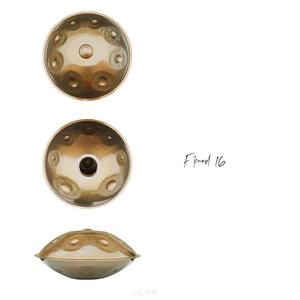 JELO A-H-<span class=keywords><strong>17</strong></span> Tambour <span class=keywords><strong>Handpan</strong></span> en acier inoxydable 16 <span class=keywords><strong>notes</strong></span> F Kurd avec étui musical à languette de 22 pouces pour handpans - Product Image 1