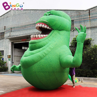 Monstre vert gonflable animatronique d'Halloween, décoration extérieure géante, Ghostbusters gonflables pour fête de festival