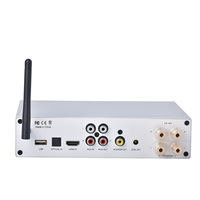 HiFi BT Karaoke Power Amplifier 2X50W DSP Class D Audio Amp With HDM I ARC Optical RCA Input Dual Microphone Bass Treble
