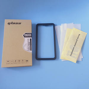 Konumlandırma çerçevesi sınıf AAA 0.33mm 3D anti-şok cep telefonu koruması ile 3 parçalı 9H temperli cam Film seti - Product Image 4