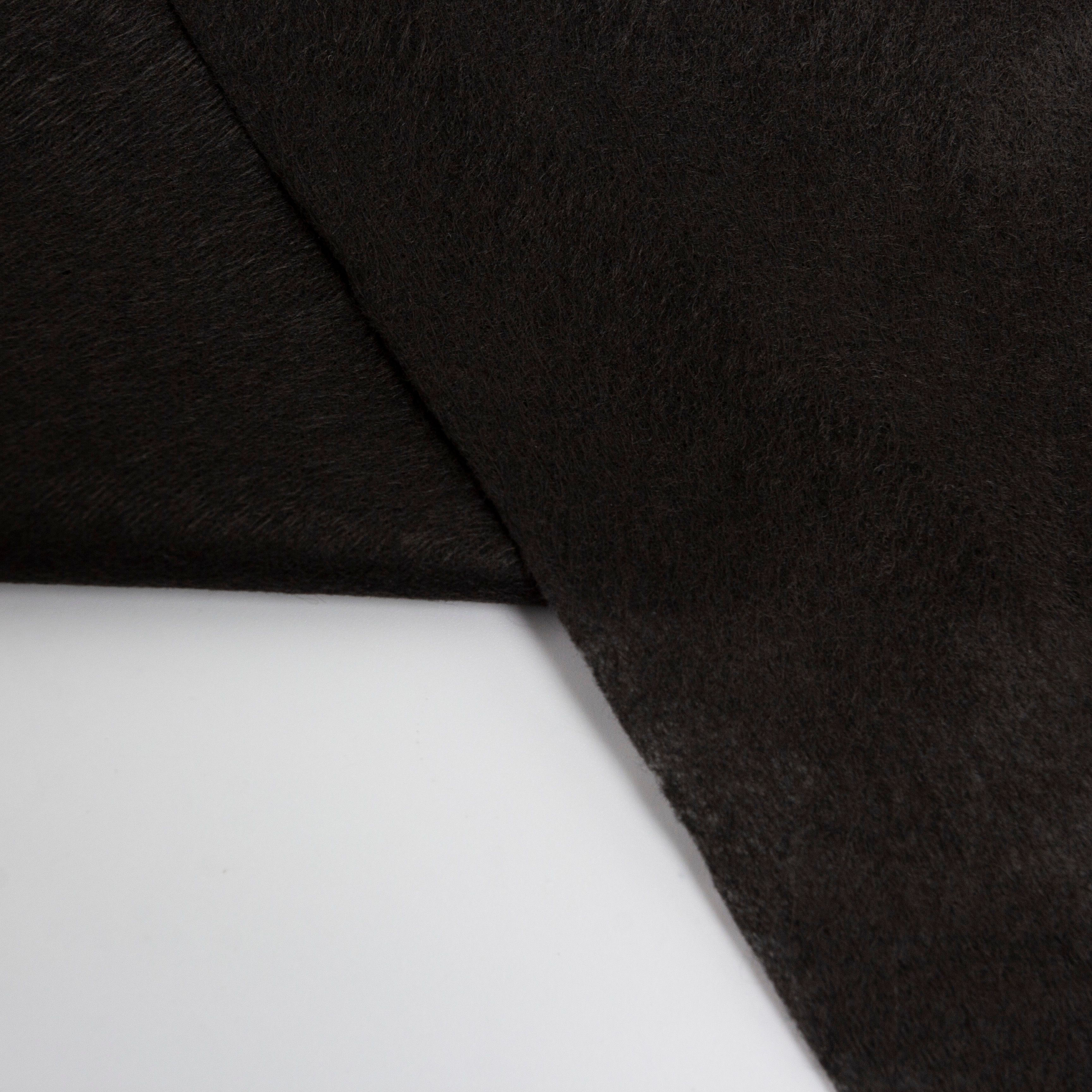 100% Bamboo Charcoal Fiber Antistatic Antibacterial Spunlace Nonwoven Fabric in Black for Hospitals Plain Style
