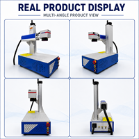 Machine de marquage laser à fibre portable de bureau 20W-200W pour métal, acier inoxydable, fer, aluminium, plaque signalétique DXF/PLT/AI