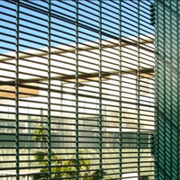 Clôture de sécurité anti-escalade 358 Akzo Nobel, grillage anti-coupure thermolaqué, clôture en fil soudé robuste pour la surveillance des frontières et des prisons