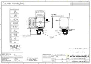 XMSJ.LCM 1,72 Zoll mit TFT IPS Auflösung: 356*400 für Elektronische Digitale und Intelligente Tragbare Produkte. - Product Image 4