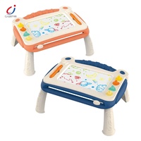 Tableau magnétique à dessin en plastique 2 en 1 Chengji Manufacturers, tableau à dessin effaçable pour enfants, aimant